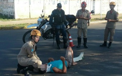 Polícia Militar registra acidente de trânsito em avenida de Três Lagoas 