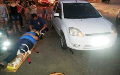 Acidente na Rua Marechal Deodoro deixa uma pessoa ferida