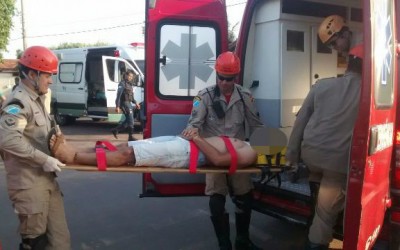 PM de Três Lagoas registra acidente do bairro Santa Terezinha 