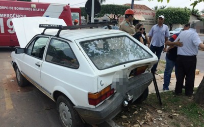 Empresário sai ileso em acidente no bairro Lapa em Três Lagoas 