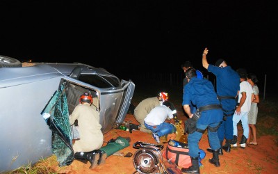 PRE de Três Lagoas atende acidente grave na MS-338