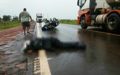 Motociclista em BMW tem morte instantânea na BR-262