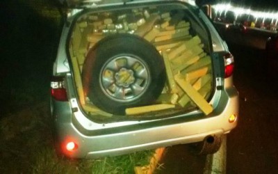  Polícia Militar apreende em camionete de luxo mais de 1,5 toneladas de maconha 