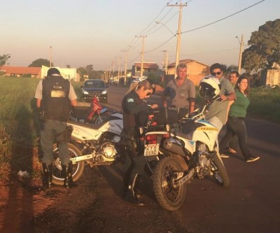 Acidente entre caminhão e moto no bairro Set Sul deixa uma vítima 