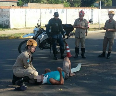 Polícia Militar registra acidente de trânsito em avenida de Três Lagoas 