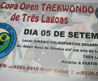 Três Lagoas sedia neste sábado a 1ª Copa Open Taekwondo