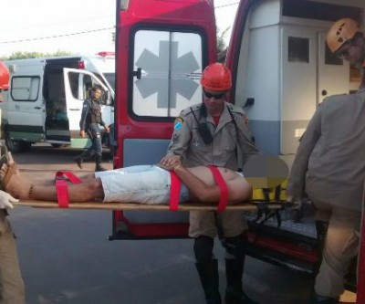 PM de Três Lagoas registra acidente do bairro Santa Terezinha 