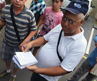 Desempregados protestam e pedem a saída da diretoria do Ciat 