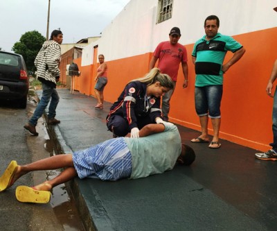 Homem dado como morto é resgatado pelo SAMU no bairro Jardim Dourado 