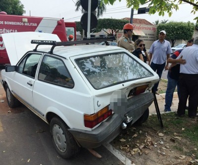 Empresário sai ileso em acidente no bairro Lapa em Três Lagoas 