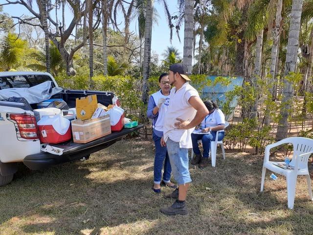 Equipes de Multivacinação na Zona Rural estão hoje (29) na Fazenda Periquitos