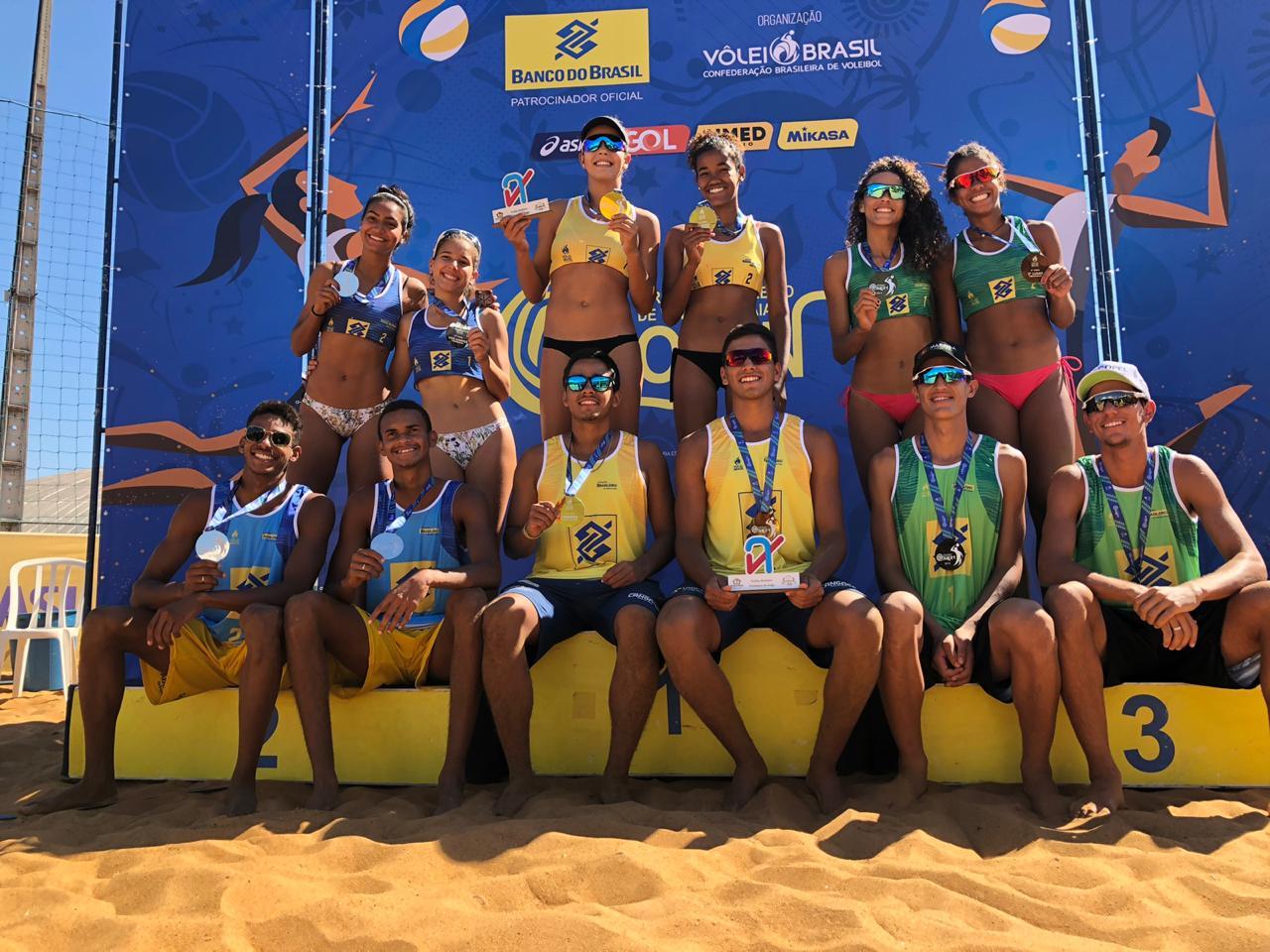 Aninha e Ana Vitória repetem resultado e conquistam título da segunda etapa do Circuito Brasileiro Sub-21 de vôlei de praia 2019