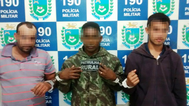 Após abate de animal, Patrulha Rural detém três pessoas na zona rural do municipio‏